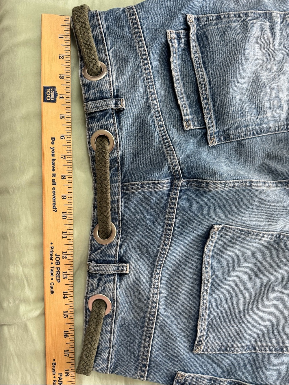 We the free people moxie distressed barrel jeans 32 boho - Picture 10 of 12